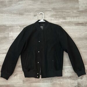 Zara Faux Suede Bomber Jacket - Large - Used